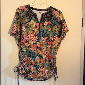 Johnny Was Floral Print Women's Top